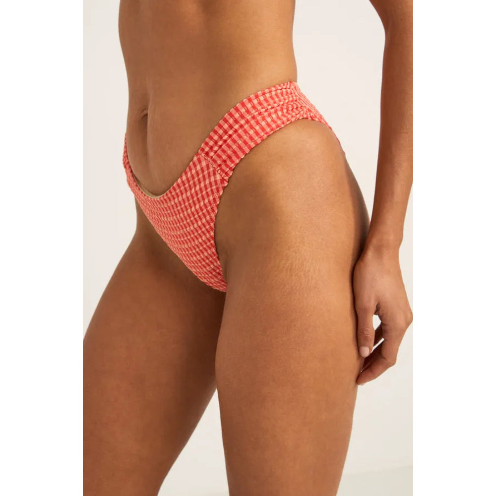 RHYTHM LOLA CHECK SOFT SIDE HOLIDAY BOTTOM RED