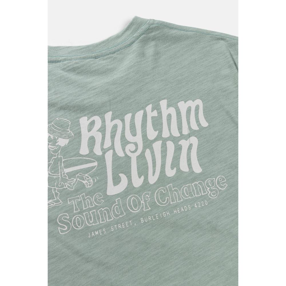 RHYTHM LIVIN SLUB T-SHIRT SEAFOAM