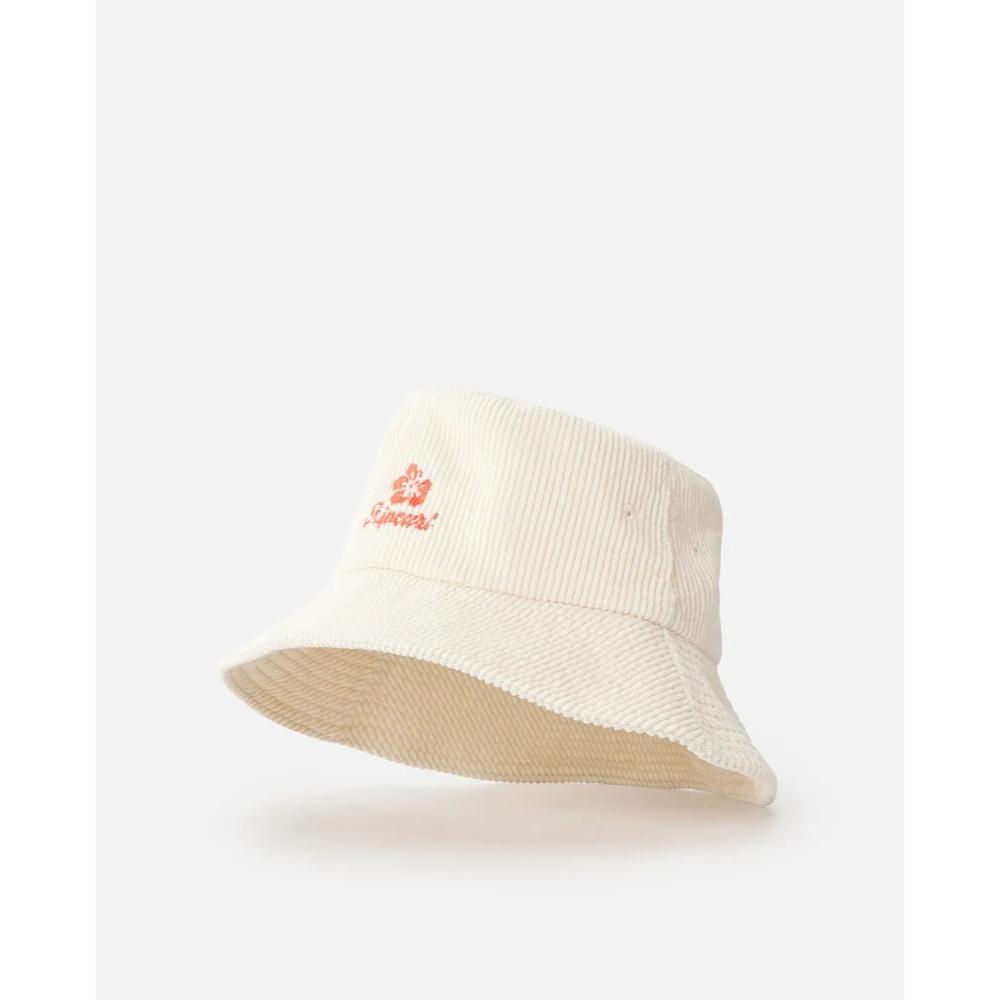 RIP CURL HIBISCUS HEAT BUCKET HAT OFF WHITE