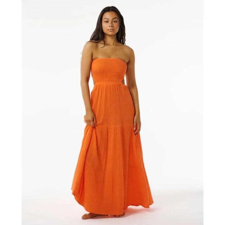 RIP CURL PREMIUM SURF MAXI DRESS BRIGHT ORANGE