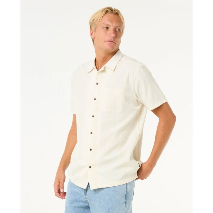 RIP CURL RAW ENERGY STRIPE SHIRT BONE