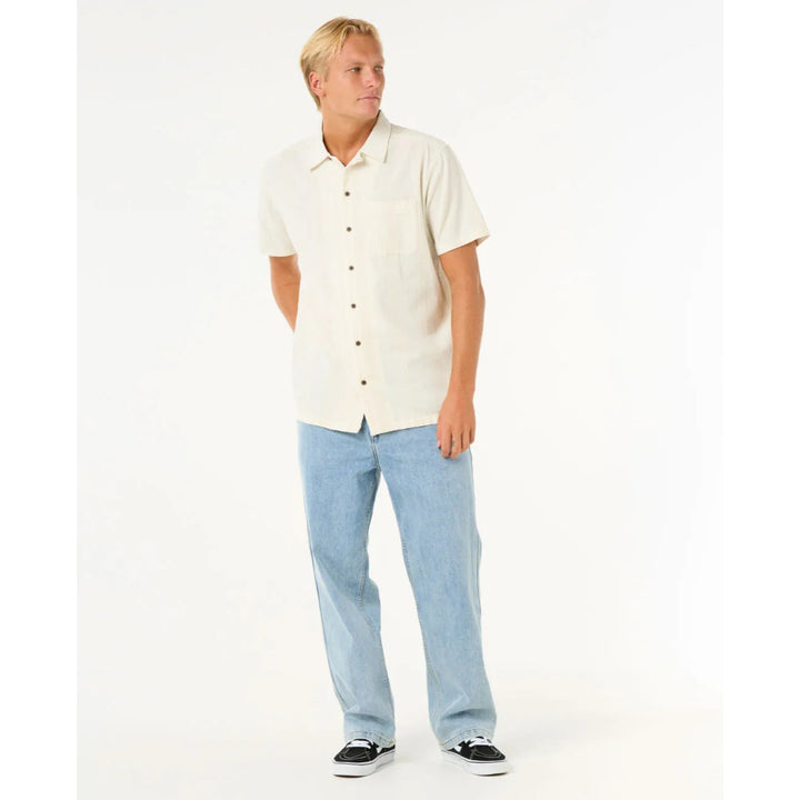 RIP CURL RAW ENERGY STRIPE SHIRT BONE