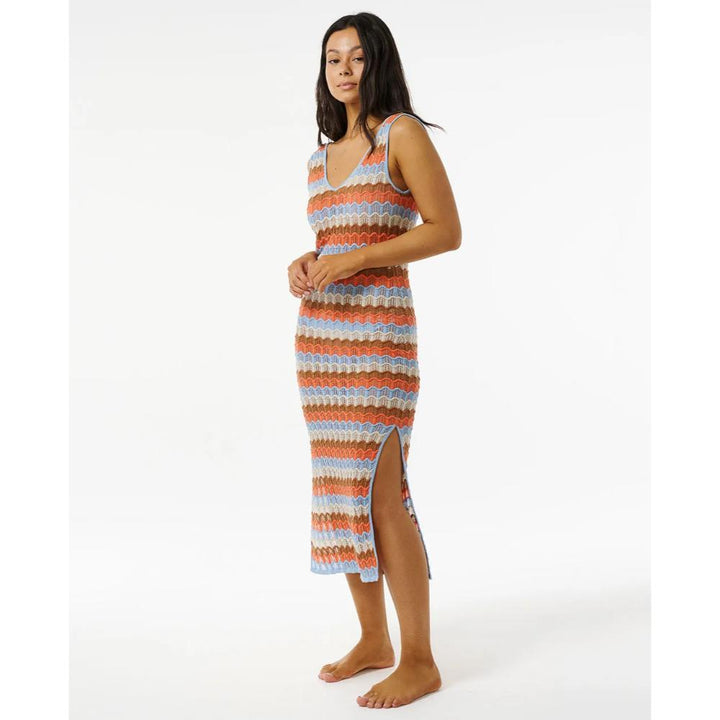 RIP CURL SANTORINI SUN CROCHET DRESS MULTICO