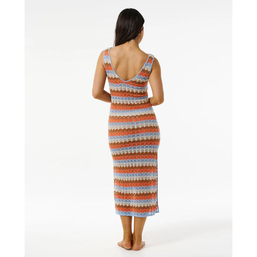 RIP CURL SANTORINI SUN CROCHET DRESS MULTICO