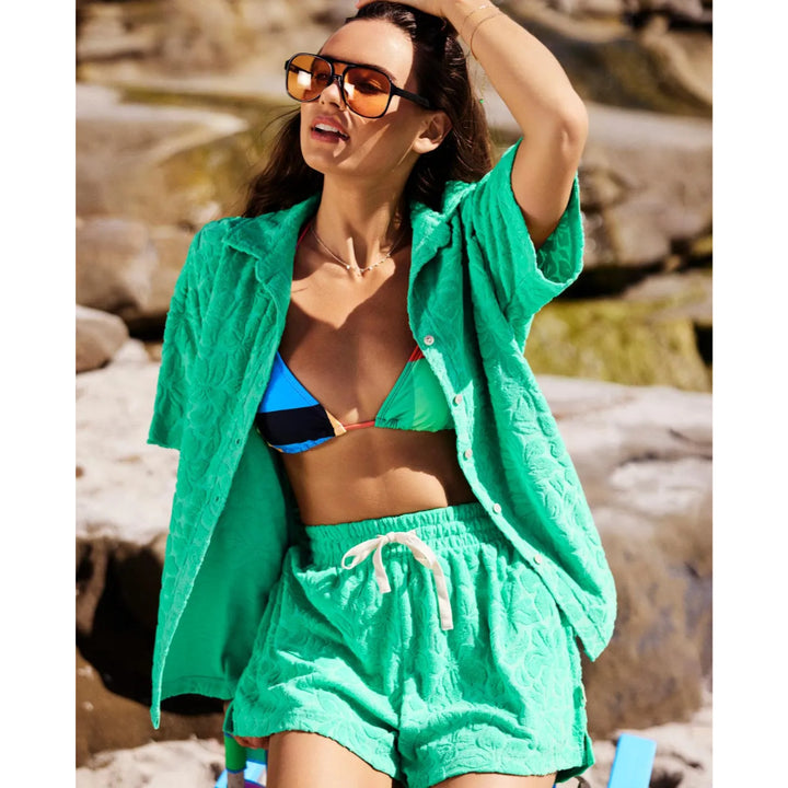 RIP CURL LAS DALIAS TERRY SHORT LIGHT GREEN