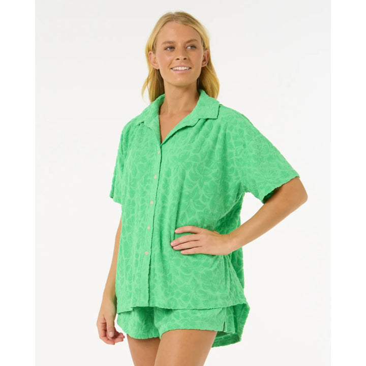RIP CURL LAS DALIAS TERRY SHORT LIGHT GREEN