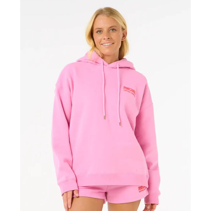 RIP CURL SURF PUFF HERITAGE HOOD PINK