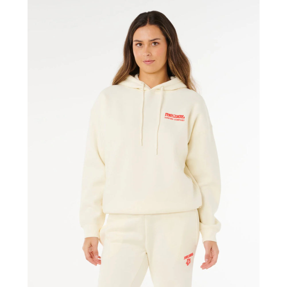 RIP CURL SURF PUFF HERITAGE HOOD CAYENNE