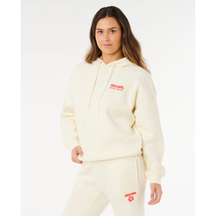 RIP CURL SURF PUFF HERITAGE HOOD CAYENNE