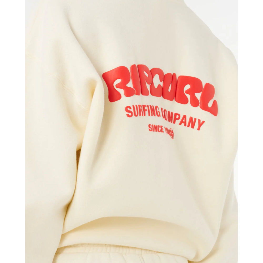 RIP CURL SURF PUFF HERITAGE HOOD CAYENNE