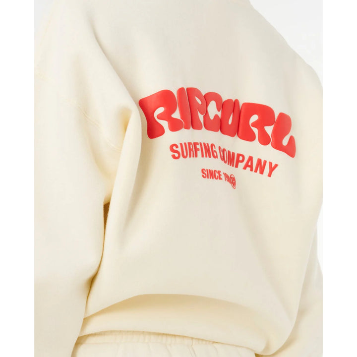 RIP CURL SURF PUFF HERITAGE HOOD CAYENNE