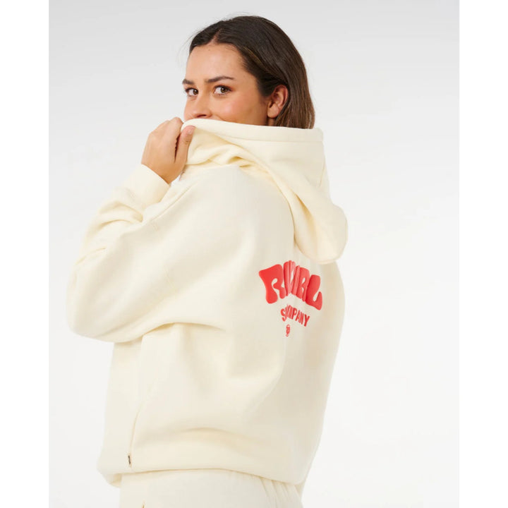 RIP CURL SURF PUFF HERITAGE HOOD CAYENNE