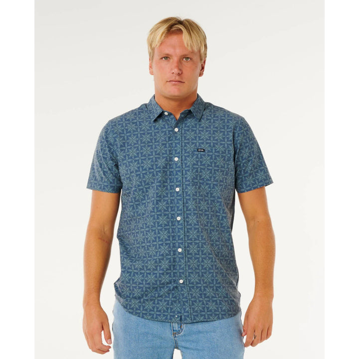 RIP CURL SESSIONS AEROTECH SS SHIRT BLUE LAGOON