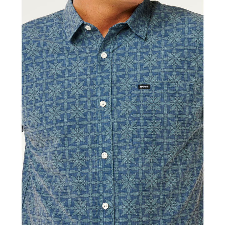 RIP CURL SESSIONS AEROTECH SS SHIRT BLUE LAGOON