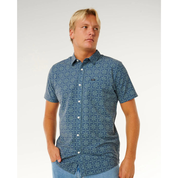 RIP CURL SESSIONS AEROTECH SS SHIRT BLUE LAGOON