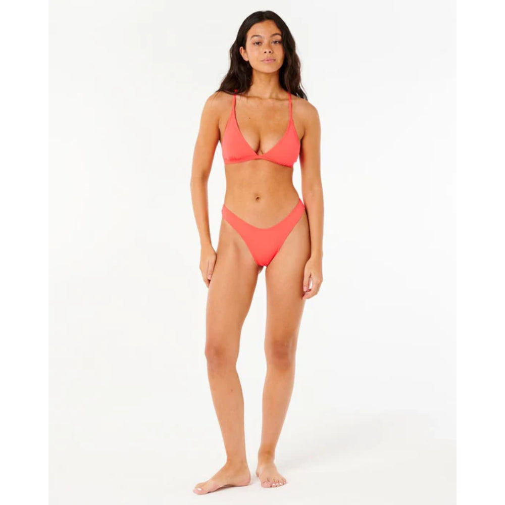RIP CURL CLASSIC SURF X-BACK TRI TOP ELECTRIC RED