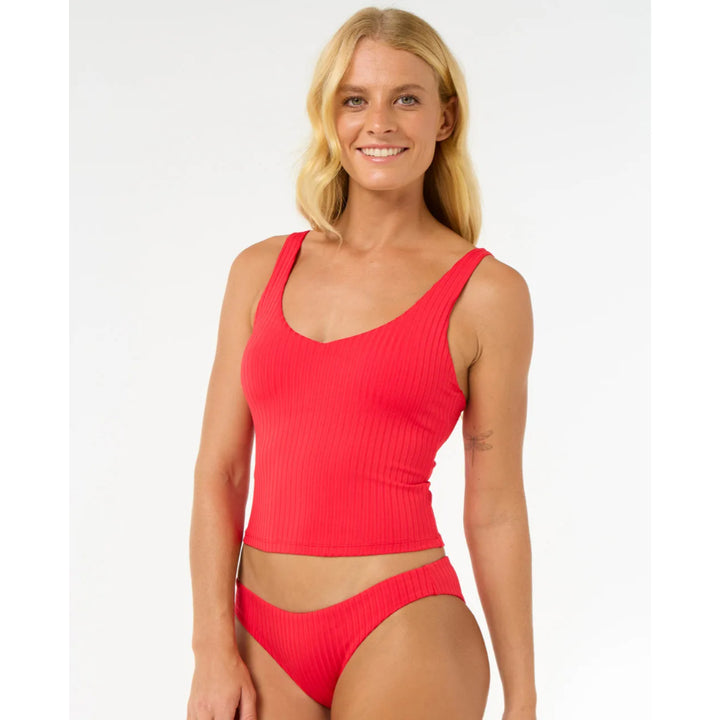 RIP CURL PREMIUM SURF CHEEKY BOTTOM HIBISCUS RED