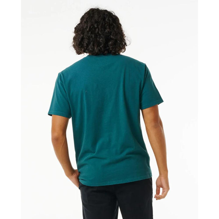 RIP CURL SEARCHERS EMBROIDERY TEE BLUE GREEN