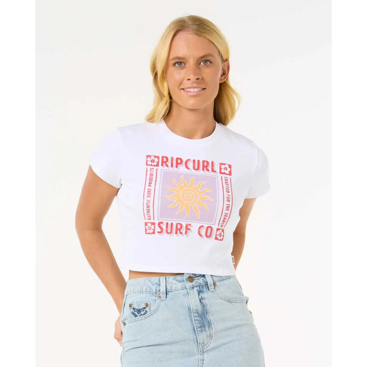 RIP CURL CALA BABY TEE WHITE
