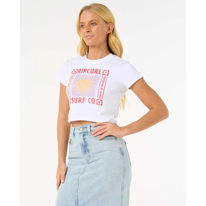RIP CURL CALA BABY TEE WHITE