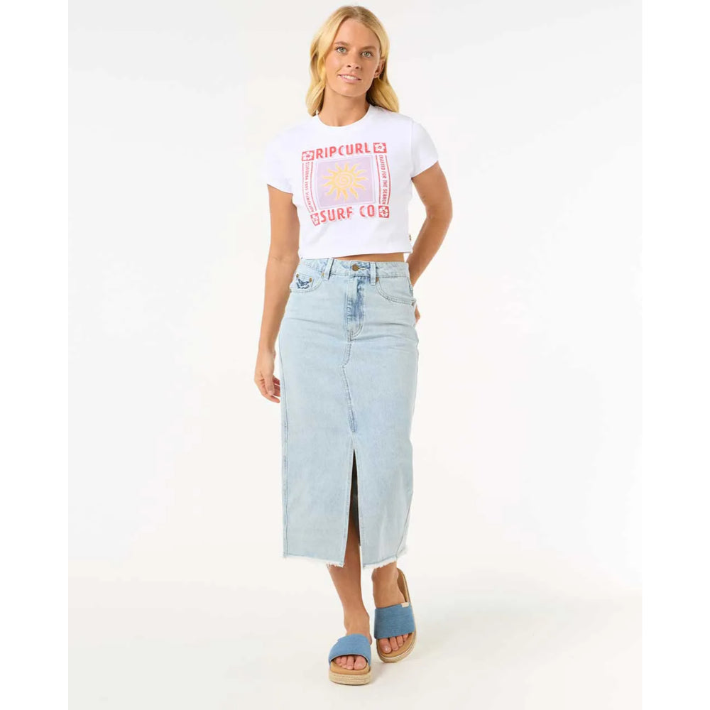 RIP CURL CALA BABY TEE WHITE