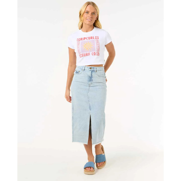 RIP CURL CALA BABY TEE WHITE
