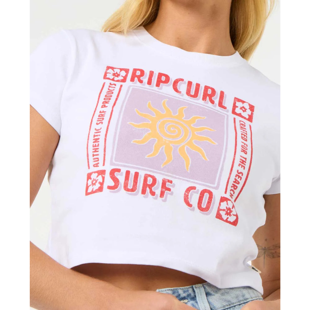 RIP CURL CALA BABY TEE WHITE