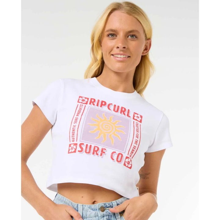 RIP CURL CALA BABY TEE WHITE