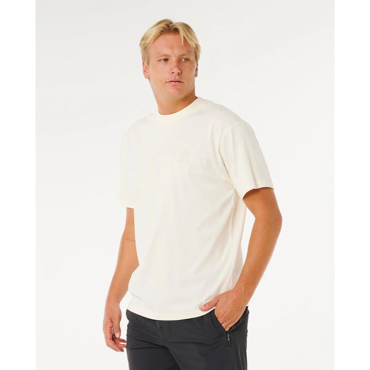 RIP CURL SEARCH EMBROIDERY TEE BONE