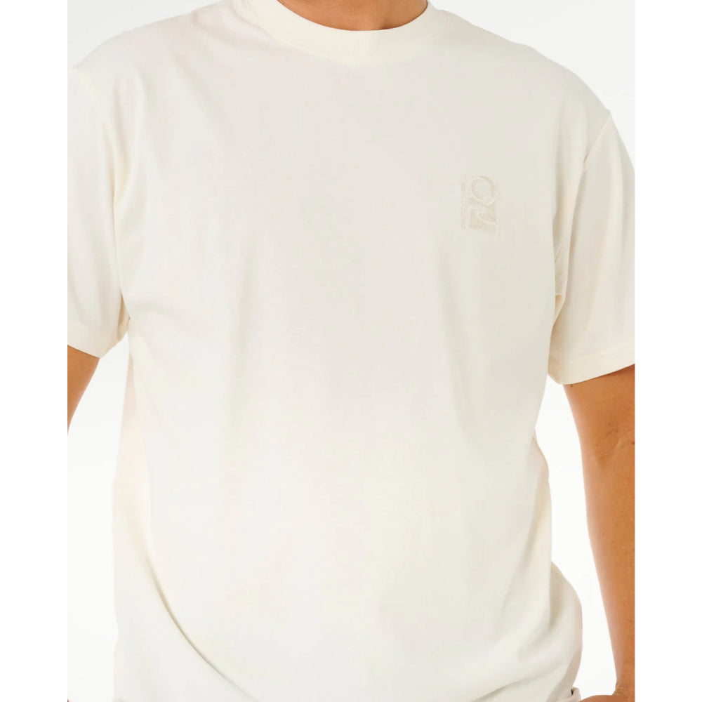 RIP CURL SEARCH EMBROIDERY TEE BONE
