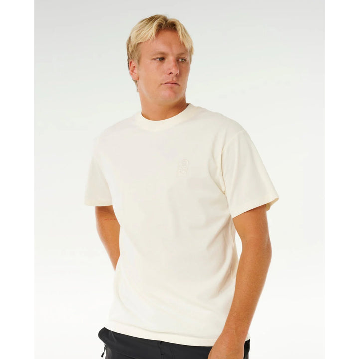 RIP CURL SEARCH EMBROIDERY TEE BONE