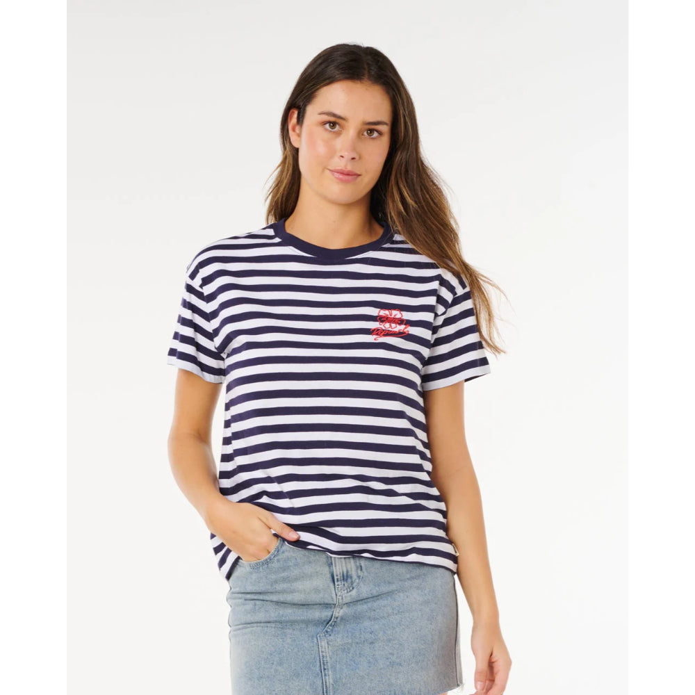 RIP CURL PACIFIC COAST RELAXED TEE DARK NAVY