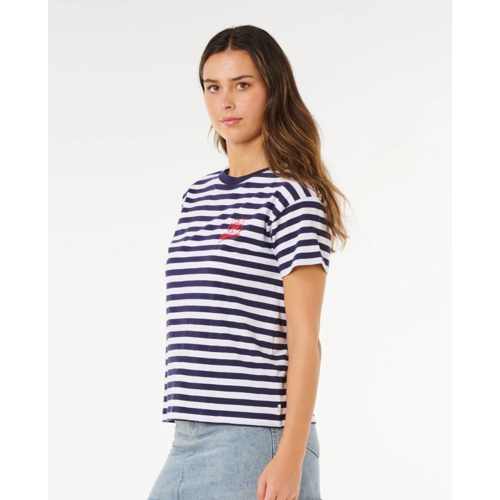 RIP CURL PACIFIC COAST RELAXED TEE DARK NAVY