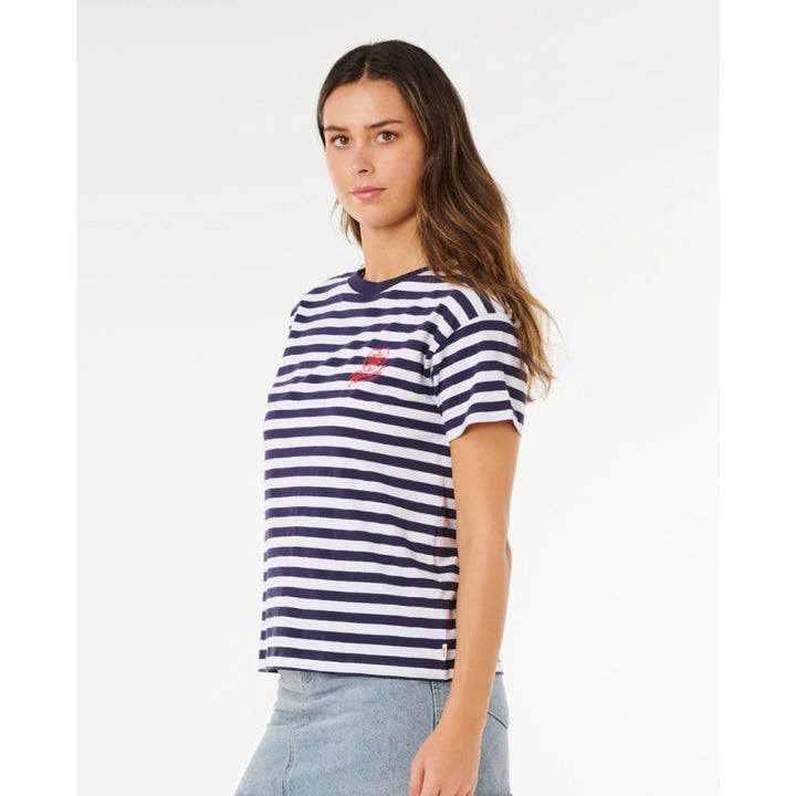 RIP CURL PACIFIC COAST RELAXED TEE DARK NAVY