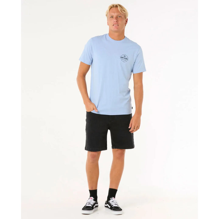 RIP CURL STAPLE TEE ICE BLUE