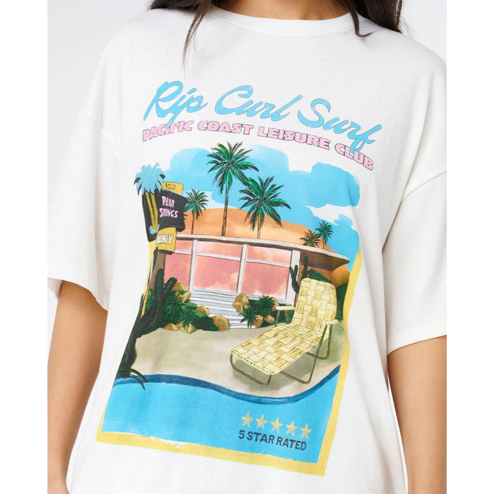 RIP CURL 5 STAR HERITAGE TEE BONE