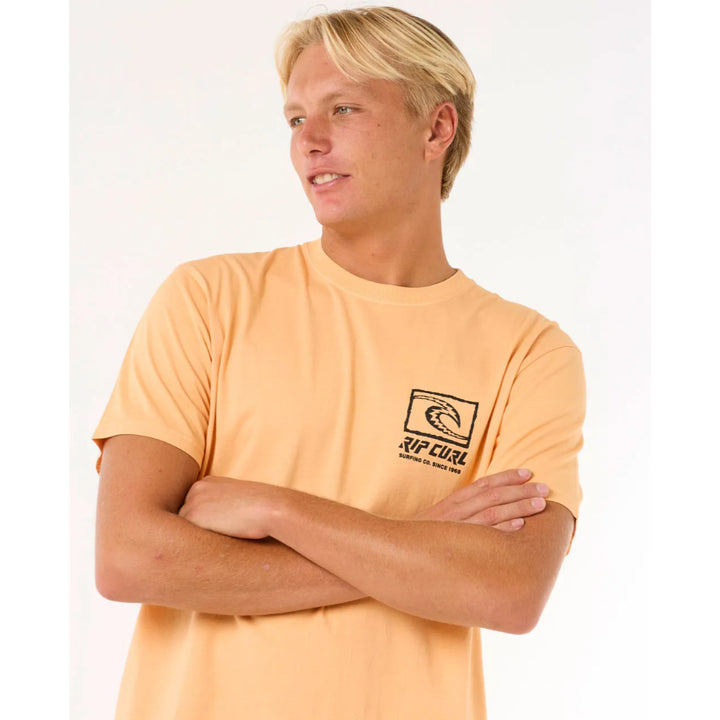 RIP CURL RAW ENERGY TRAD TEE MANDARIN ZEST
