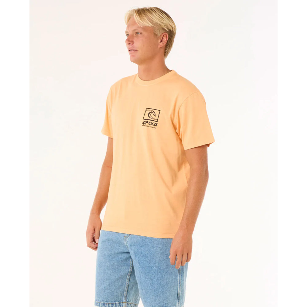 RIP CURL RAW ENERGY TRAD TEE MANDARIN ZEST