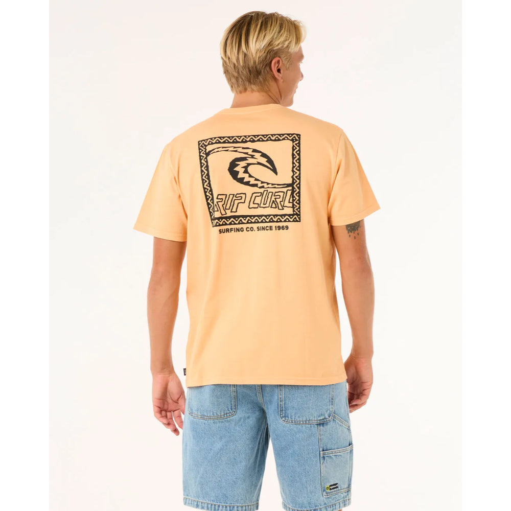 RIP CURL RAW ENERGY TRAD TEE MANDARIN ZEST