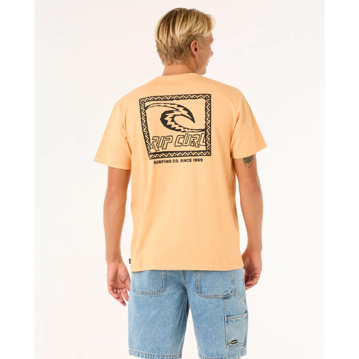 RIP CURL RAW ENERGY TRAD TEE MANDARIN ZEST