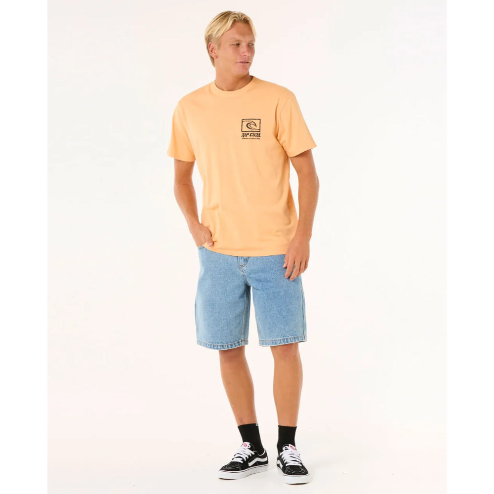 RIP CURL RAW ENERGY TRAD TEE MANDARIN ZEST