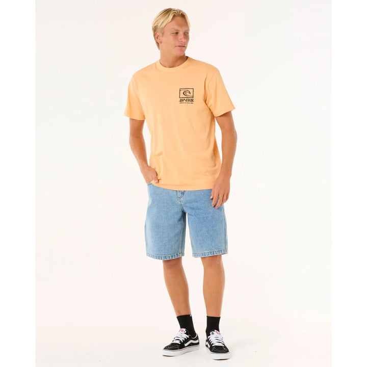 RIP CURL RAW ENERGY TRAD TEE MANDARIN ZEST