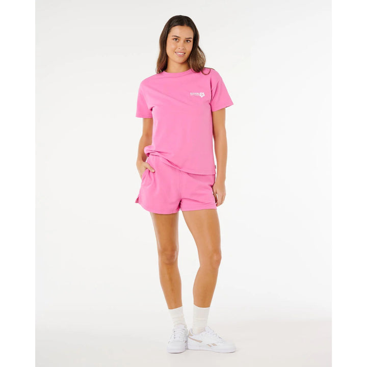 RIP CURL SURF PUFF PARTY PACK RELAXED TEE SUPER PINK