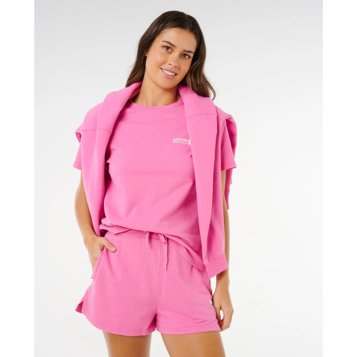 RIP CURL SURF PUFF SHORT SUPER PINK