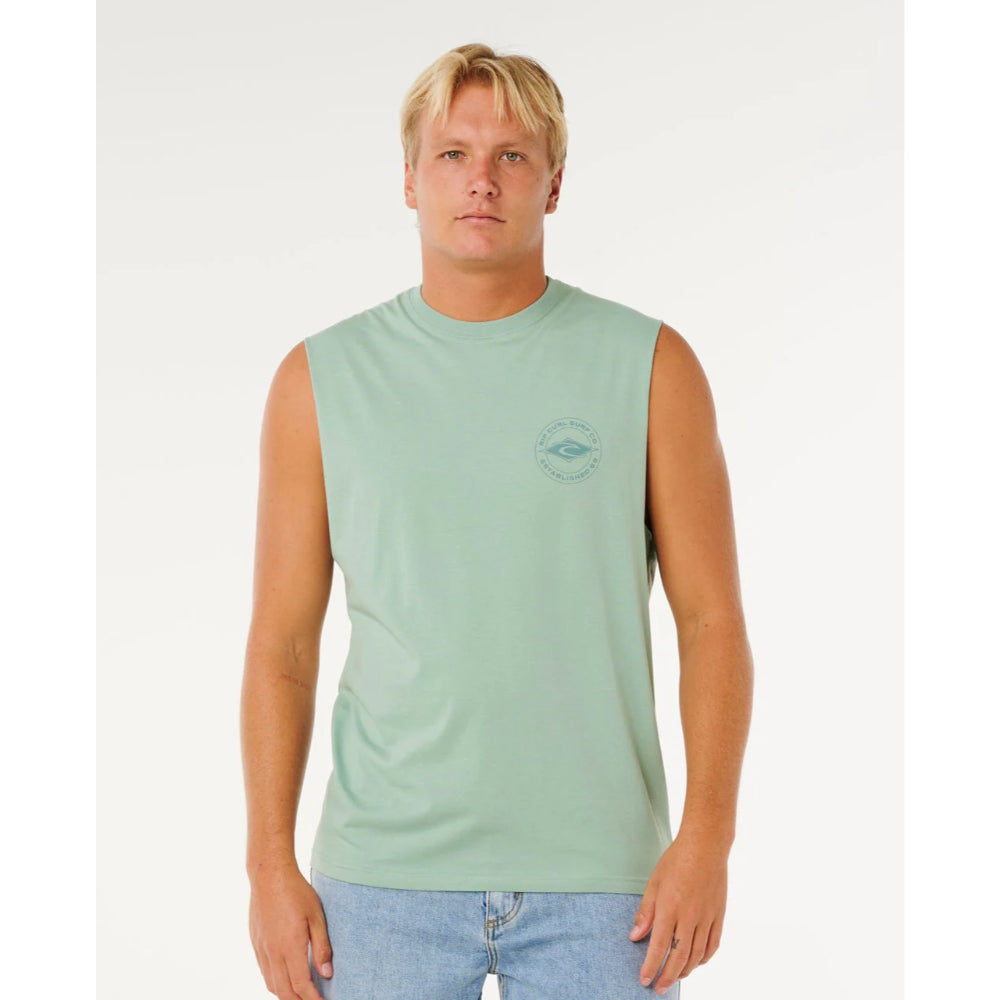 RIP CURL STAPLE MUSCLE TEE ALOE