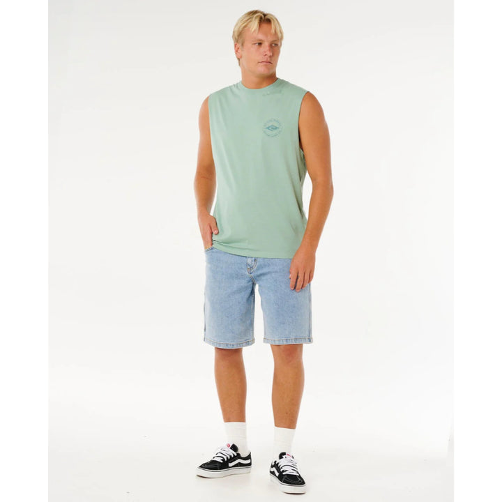 RIP CURL STAPLE MUSCLE TEE ALOE