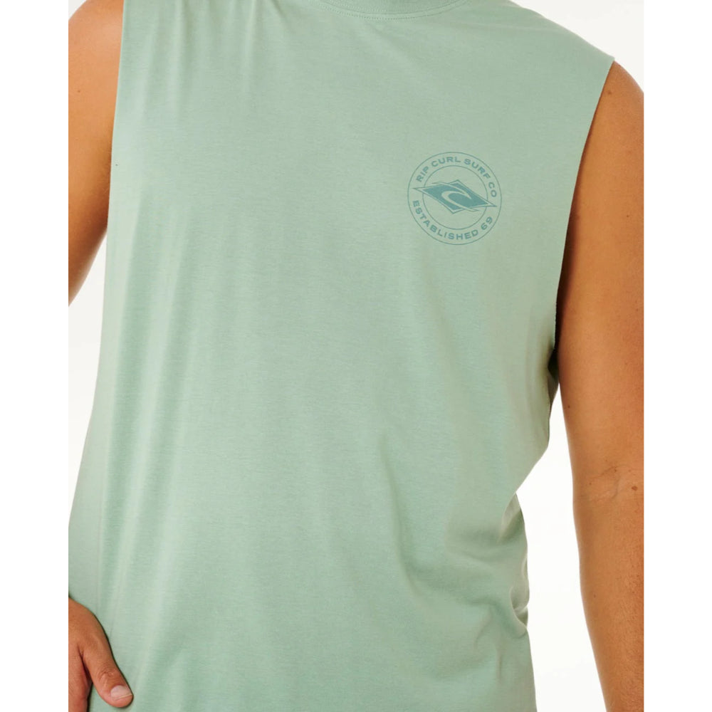 RIP CURL STAPLE MUSCLE TEE ALOE