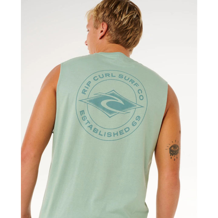 RIP CURL STAPLE MUSCLE TEE ALOE