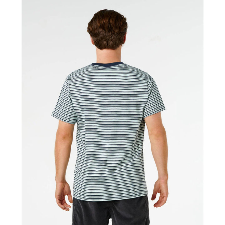 RIP CURL ARTIST OF THE SEARCH STRIPE RELAXED TEE DARK NAVY
