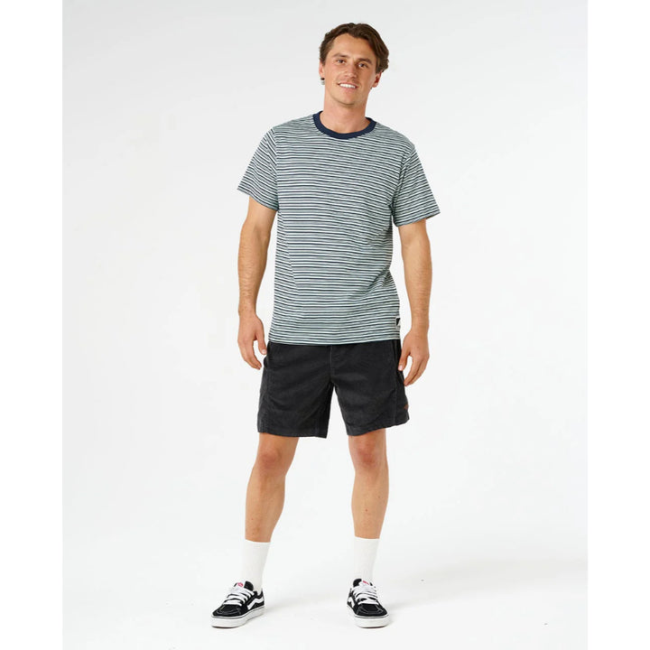 RIP CURL ARTIST OF THE SEARCH STRIPE RELAXED TEE DARK NAVY
